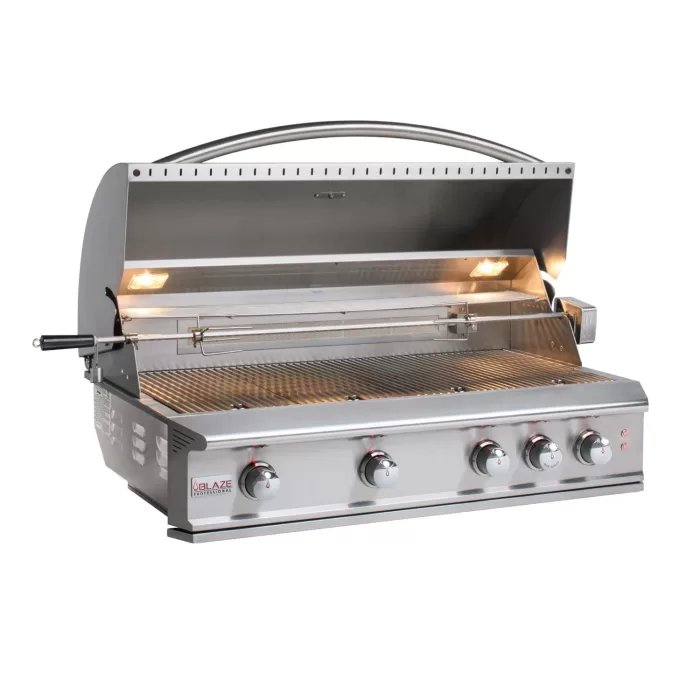 Blaze Professional LUX 44-Inch 4-Burner Built-In Propane Gas Grill With Rear Infrared Burner - BLZ-4PRO-LP