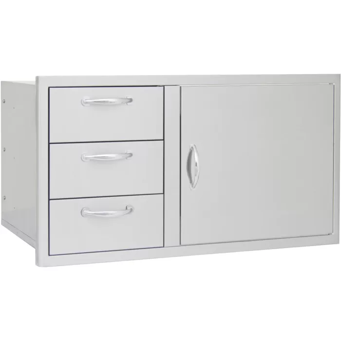 Blaze 39-Inch Stainless Steel Access Door & Triple Drawer Combo - BLZ-DDC-39-R - Image 3